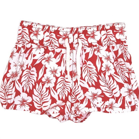 Class Club Starting Out Boys Hibiscus Palm Print Swim Shorts - Picture 1 of 4